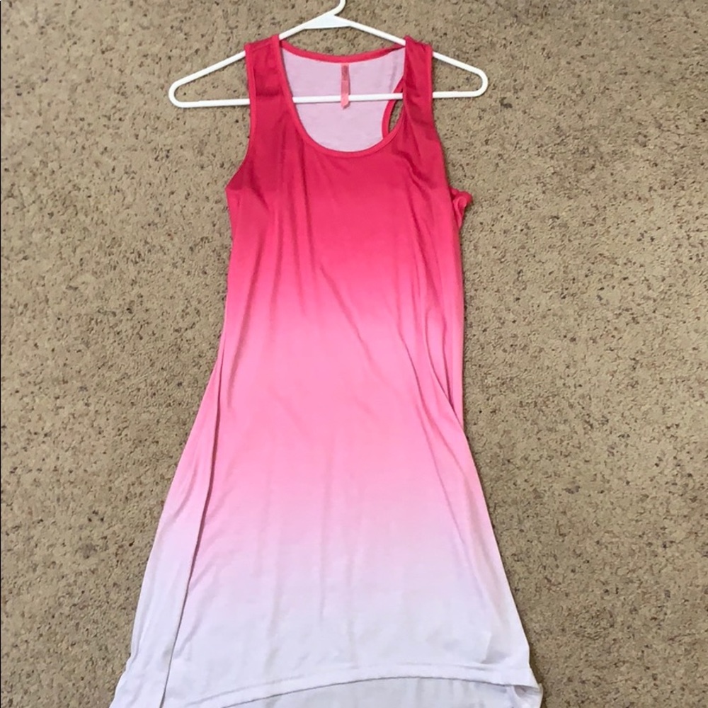 Never worn ombré pink dress.